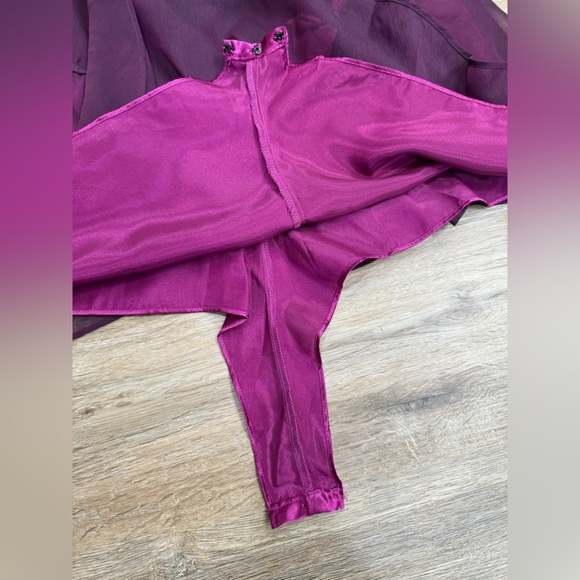 Victoria’s Secret Lingerie Vintage Sheer Halter Babydoll Bodysuit Size M - Picture 4 of 6